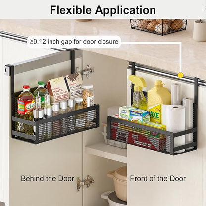 Hanging Bathroom Baskets Fine Mesh Wire Storage Basket Over Cabinet Door - Image 4
