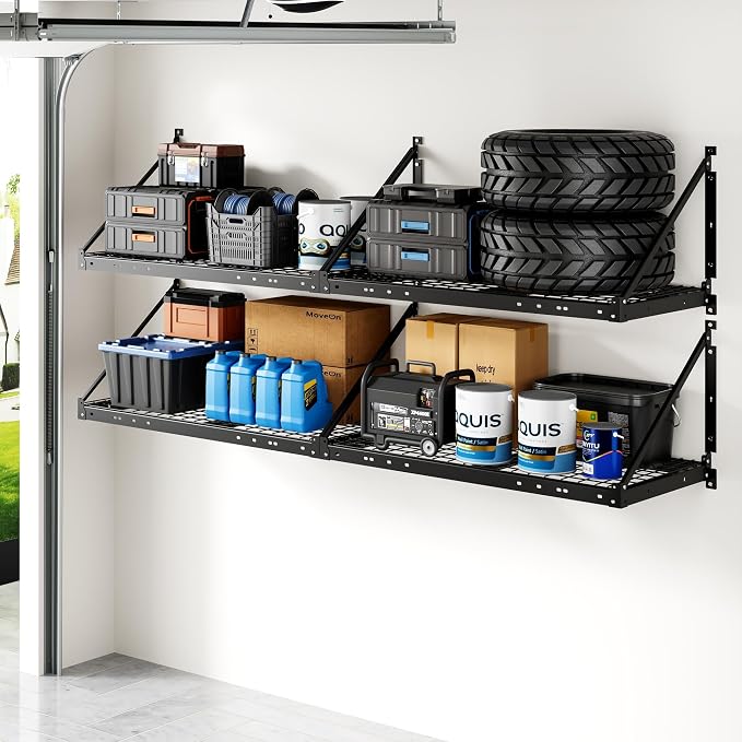 FLEXIMOUNTS 4-Pack 2x4ft Garage Wall Shelving by FLEXIMOUNTS