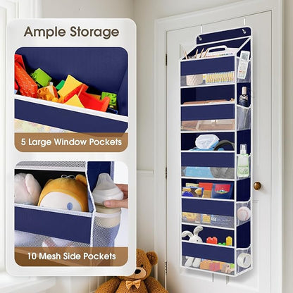 2 Pack Over The Door Organizer, Hanging Storage Organizer - Image 4