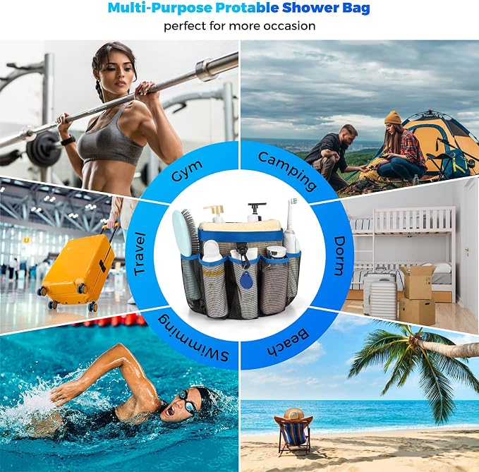 Mesh Shower Caddy Portable for College Dorm Room Essentials - Image 7