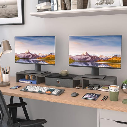 WESTREE Triple Dual Monitor Stand Riser - Image 4