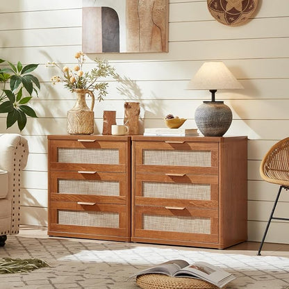 LEYAOYAO Rattan Night Stand Set of 2 - Image 6