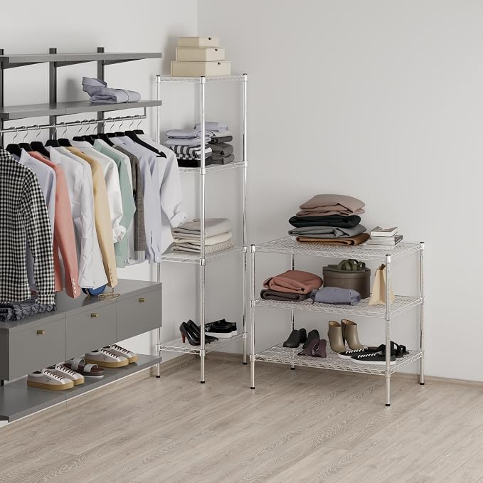 24" Deep x 36" Wide x 34" Height Wire Shelving Kit | 3-Tier | NSF Commercial - Image 7