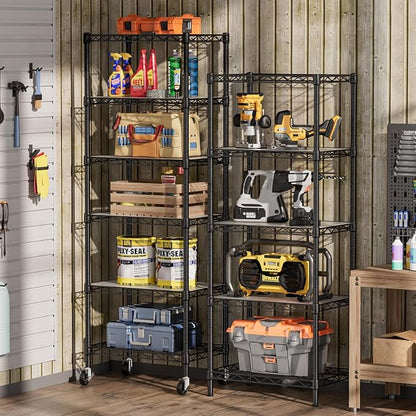 SINGAYE Small Wire 5 Adjustable Shelves Pantry Metal Shelf Floor Organizer | - Image 2