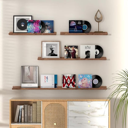 Fun Memories Picture Ledge Shelf, 48 Inch Floating Shelves Set of 2, Large - Image 2