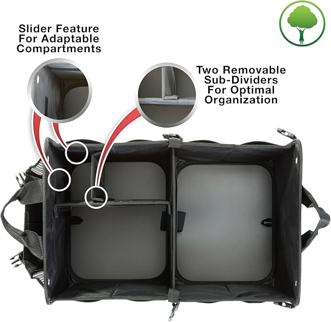 TRUNKCRATEPRO Trunk Organizer For Car, Truck | Premium Adjustable Multi - Image 9