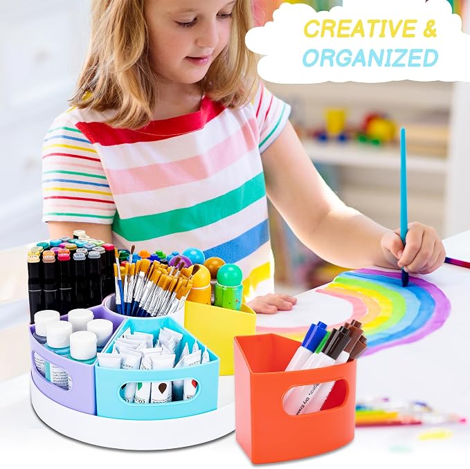 Art Supply Organizer, Extra Large 360° Pencil Caddy - Image 3