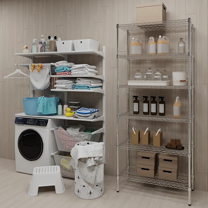 18" Deep x 36" Wide x 74" Height Wire Shelving Kit | 6-Tier | NSF Commercial - Image 2