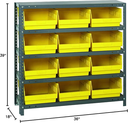 Quantum Storage Systems 1839-210YL Store More Steel Shelving Unit - Image 2