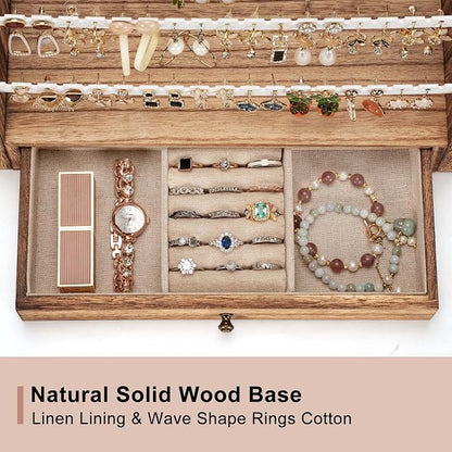 Pinzoveco Earring Organizer, 5 Layer Earring Holder Organizer - Image 4