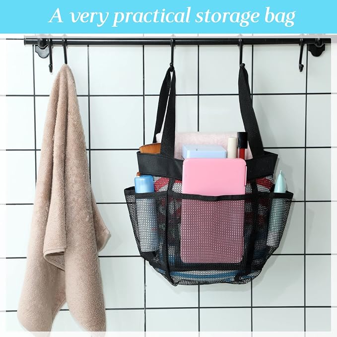 Hillban 4 Pcs Mesh Shower Caddy Portable Shower Caddy - Image 4