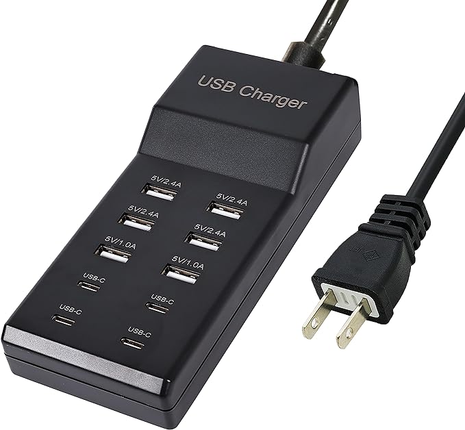 USB Charger, 50W USB Charging Station by Wyssay