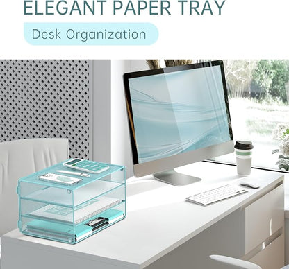 DALTACK 3 Tier Letter Tray Paper Organizer - Image 5