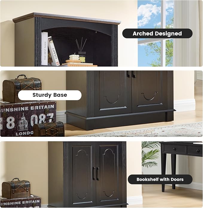 Black 5 Tier Book Shelf and Bookshelf - Image 9