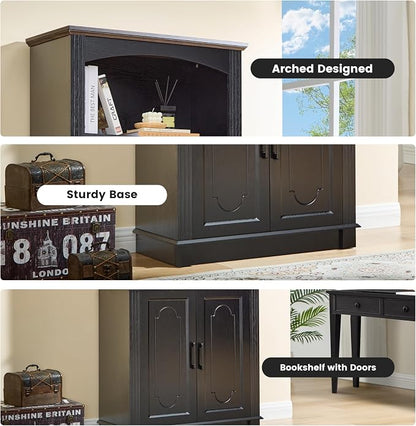 Black 5 Tier Book Shelf and Bookshelf - Image 9