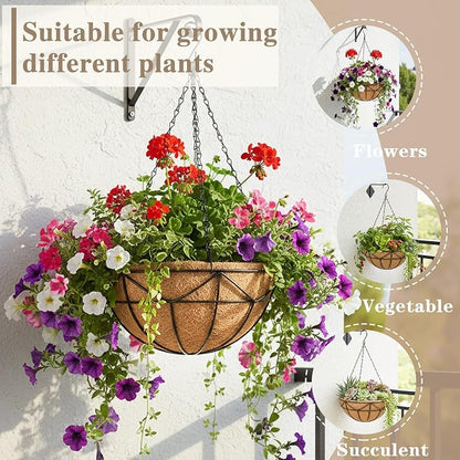 EIMQUVW 2 Pack Hanging Planters - Image 2