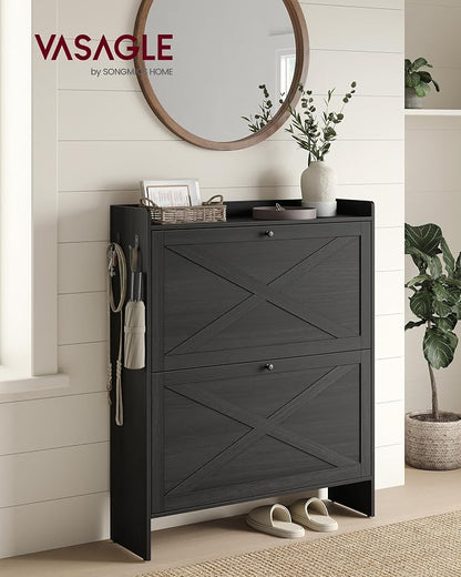 VASAGLE Shoe Storage Cabinet Organizer - Image 3