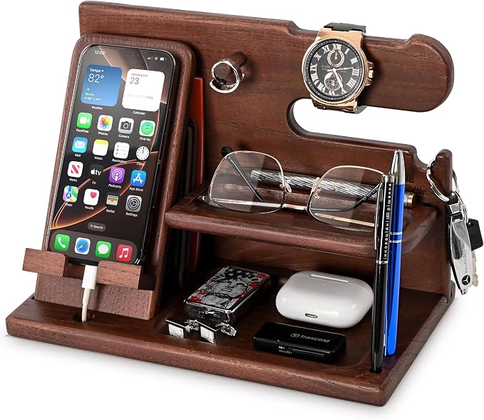 TESLYAR Wood Phone Docking Station by TESLYAR