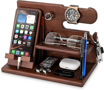 TESLYAR Wood Phone Docking Station by TESLYAR