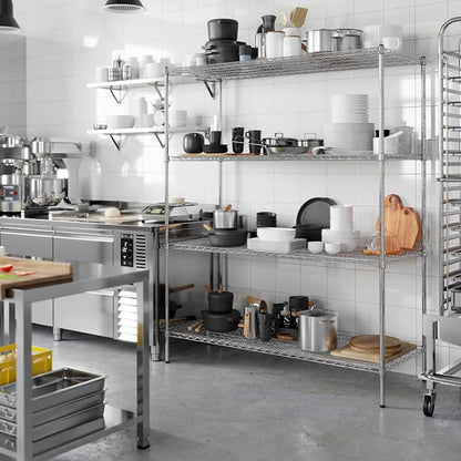 24" Deep x 60" Wide x 74" Height Wire Shelving Kit | 4-Tier | NSF Commercial - Image 6