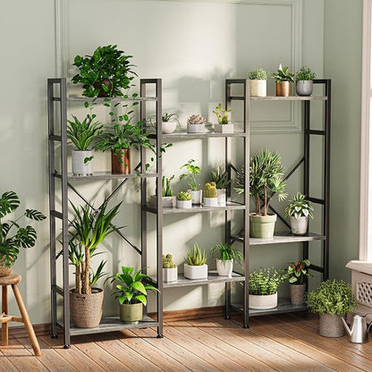 SUPERJARE Triple Bookshelf, Bookcase - Image 2