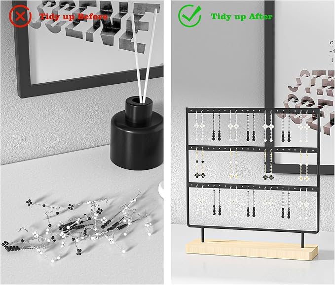 Julysky Earring Holder Organizer, Earring Holder Stand - Image 4