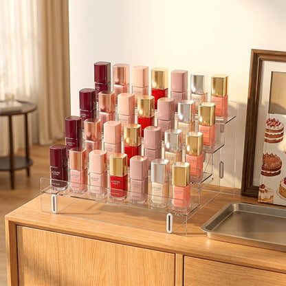 Acrylic Clear Nail Polish Organizer Holder, Gel Nail Polish Table Display - Image 3