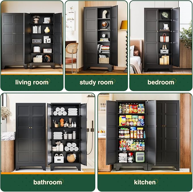Letaya 71" H Metal Storage Cabinet - Image 7