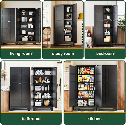 Letaya 72" H Metal Storage Cabinet - Image 7