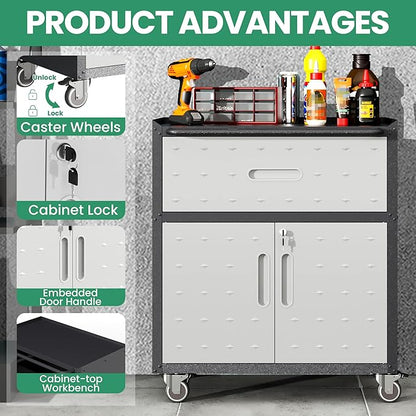 Garage Cabinet System | Heavy Duty Steel All-in-One Modular Garage Cabinet Set - Image 6