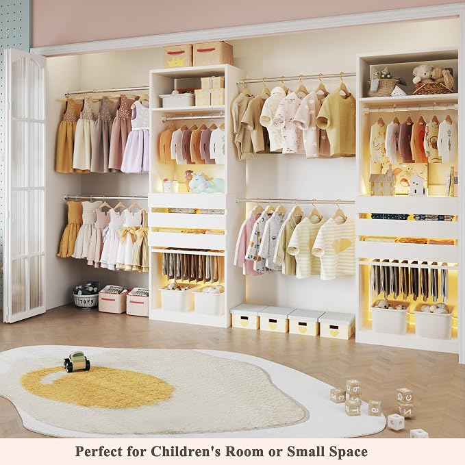 Closet System, 5.7-10.4FT Closet Organizer System - Image 8