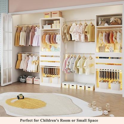 Closet System, 5.7-10.4FT Closet Organizer System - Image 8