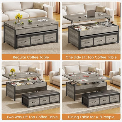 Itaar Lift Top Coffee Table Set, Center Table - Image 3