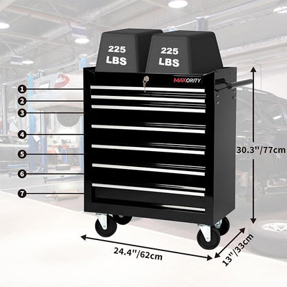 7-Drawer Heavy-Duty Rolling Tool Chest Cabinet - Image 2