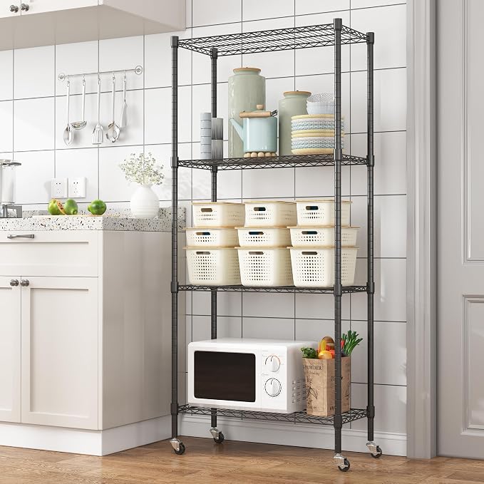 Homdox Heavy Duty 4-Tier Metal Shelving Unit - Image 2