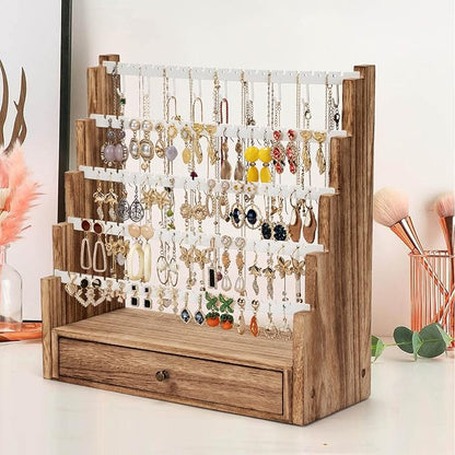 Pinzoveco Earring Organizer, 5 Layer Earring Holder Organizer - Image 2