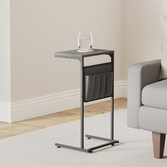 Vantic C Shaped End Table, Small Side Table - Image 2