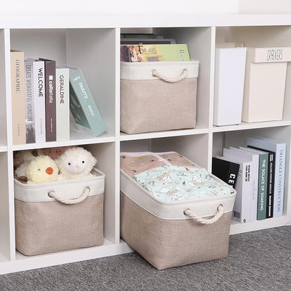 Bidtakay Large Fabric Baskets - Image 3
