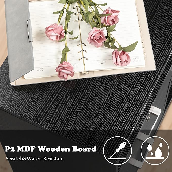 VINGLI Wood Mobile File Cabinet - Image 7