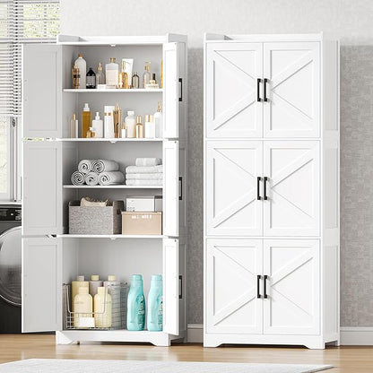 Akxomel Tall Bathroom Floor Cabinet - Image 4