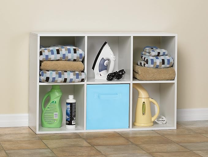 ClosetMaid Cubeicals 6 Cube Storage Shelf Organizer Bookshelf, Vertical or - Image 8