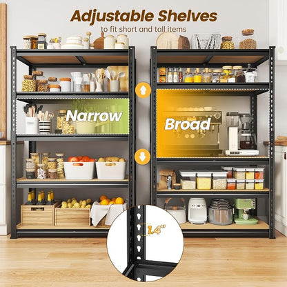 DurayLoly Shelving Unit, 15.75" D×31.55" W×63.05" H Shelves - Image 4