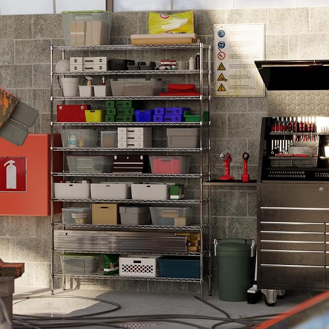 14" Deep x 60" Wide x 96" Height Wire Shelving Kit | 10-Tier | NSF Commercial - Image 5