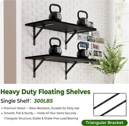Dogsky 2-Pack Garage Storage Shelving Wall Mounted, 3x2Ft Heavy Duty Wood - Image 5