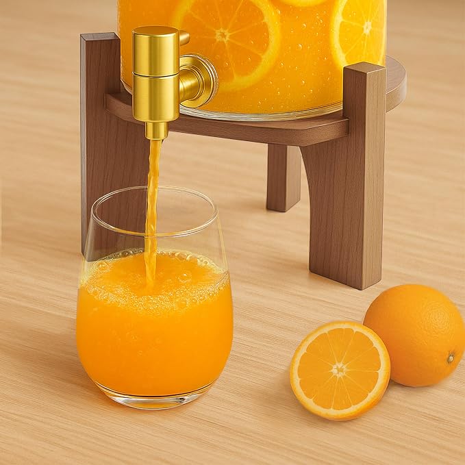 Glass Drink Dispenser, 1.5 Gallon Beverage Dispenser - Image 6