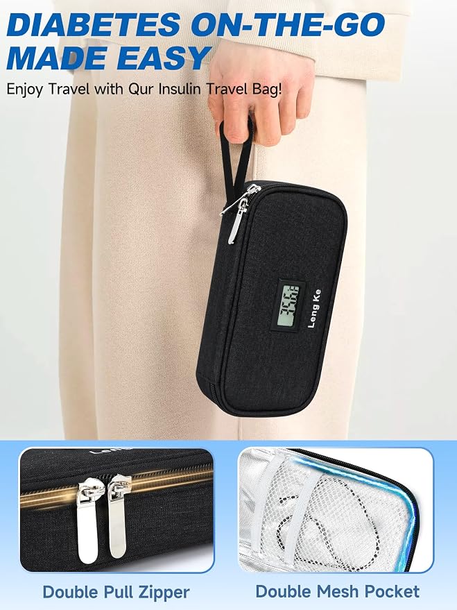 Insulin Cooler Travel Case, TSA Approved Refrigerated Medicine Travel Bag - Image 7