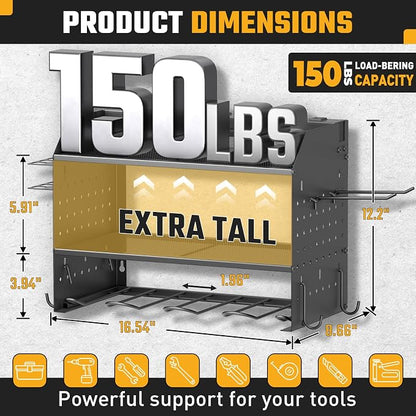 ZESEN Power Tool Organizer Wall Mount, 3 Layer Charging Station - Image 3