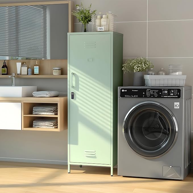 Metal Locker Storage Cabinets Lockable Single File Storage Cabinet - Image 5