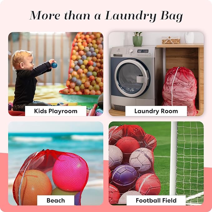 Handy Laundry Mesh XL Laundry Bags 2-Pack, 24 x 36 Inch Heavy Duty, Durable - Image 7