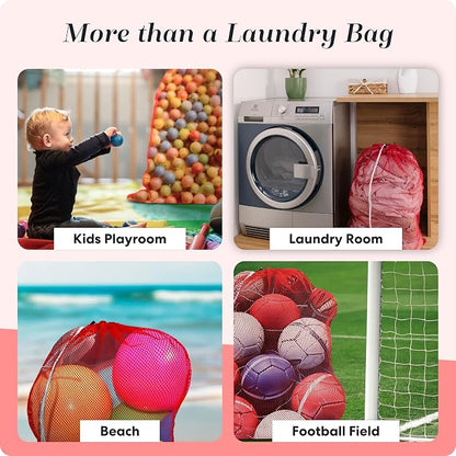Handy Laundry Mesh XL Laundry Bags 2-Pack, 24 x 36 Inch Heavy Duty, Durable - Image 7